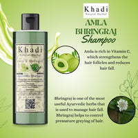 Khadi Natural Herbal Amla Bhringraj Shampoo, 200ML (Pack Of 2)