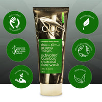 Aroma Magic Detox & Cleanse Face Wash with Activated Bamboo Charcoal & Lemon Essential Oil | Suitable for All Skin Types | 100ml (Pack of 1)
