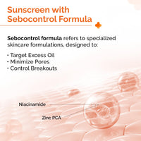 The Derma Co 1% Hyaluronic Sunscreen Oil-Free Gel SPF 50 PA++++ | For Oily, Acne-Prone Skin | Lightweight Texture | No White Cast | UVA/UVB, Broad Spectrum Protection & Blue Light Protection | Non- Comedogenic | Clinically Tested - (In -Vivo) | Tan Protec
