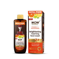 WOW Skin Science Brightening Vitamin C Foaming Face Wash | Refill Pack | Glowing, Bright Skin | Paraben & Sulphates Free | Face Wash for Women & Men | 200 ml