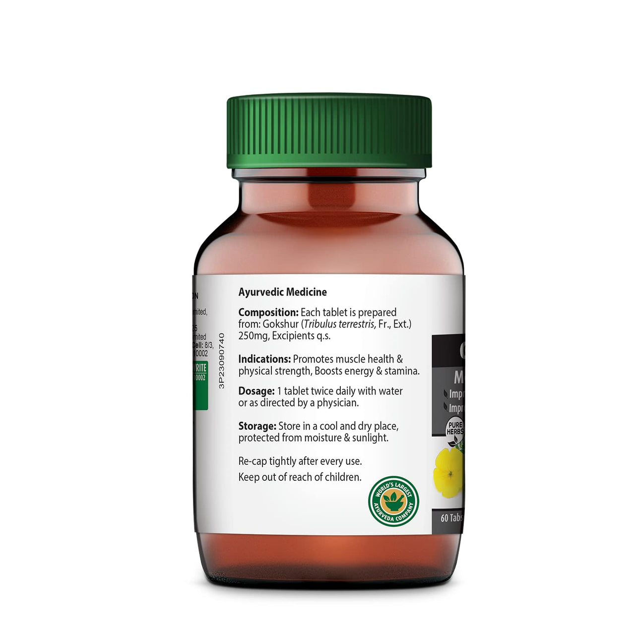 Dabur Gokshura Tablets - 60 Tablets | Boosts Vitality & Stamina | Supports Gut Health
