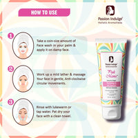 Passion Indulge Pinkmania AHA-BHA Cleanser with 1% Salicylic Acid & Moisturizer For Face | Purifying & Oil Controlling with Turmeric & Green Tea