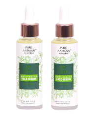 PURE AATMAN Gotu Kola face serum Anti-Aging & Firming for glowing skin Wrinkles & Fine Lines For Men & Women Increases Skin Glow Instantly Reduces Spots Bright skin (Pack of 2) 40ml