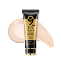 Lakyou Beauty 9 in 1 BB Cream | Light Weight | Long Lasting | Up To 24Hrs Hydration | Even Skin Tone | SPF-15 | Shade-01 | 80g