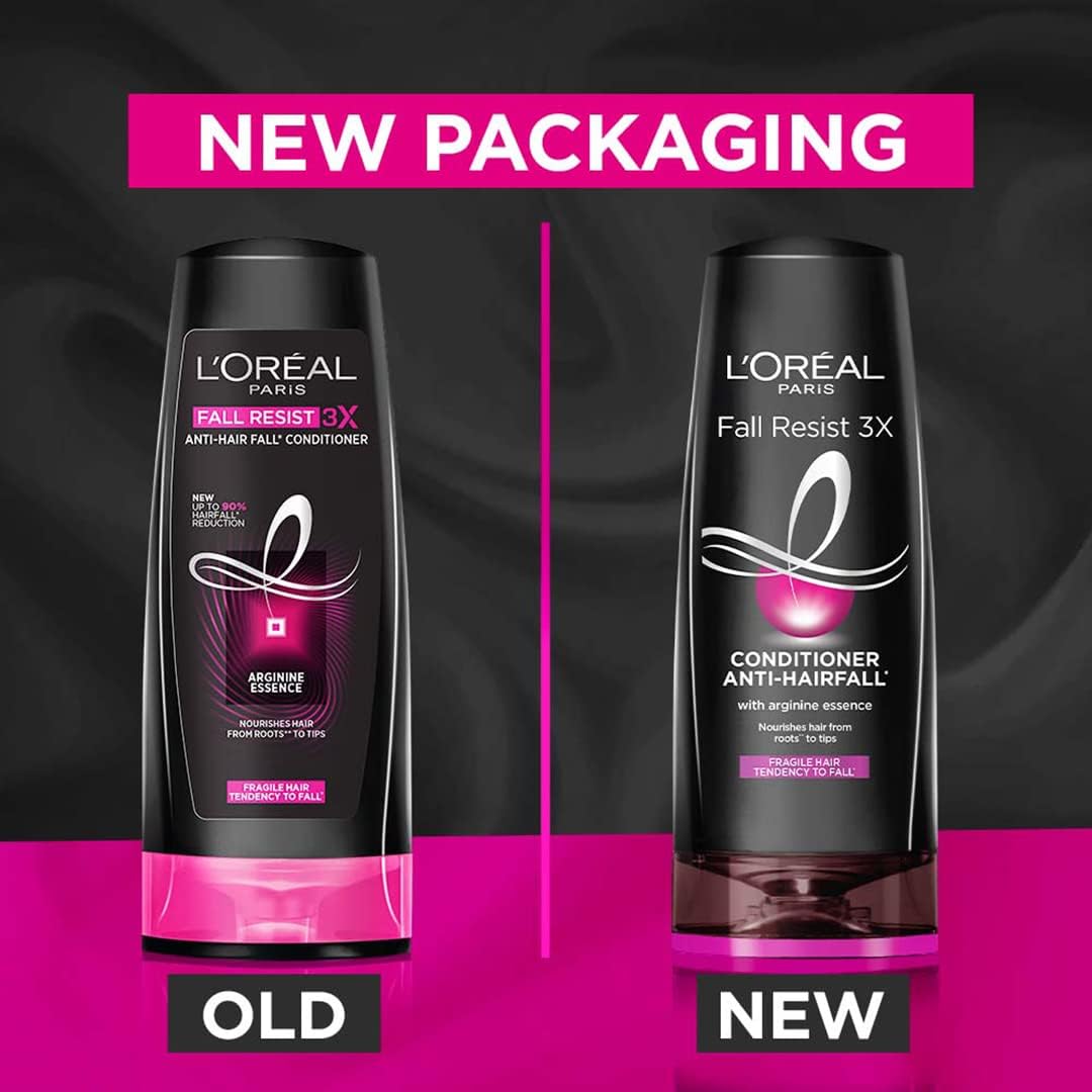 L'Oreal Paris Fall Resist 2 Step Combo for Hair Fall Control - Shampoo-650ml + Conditioner-71.5ml
