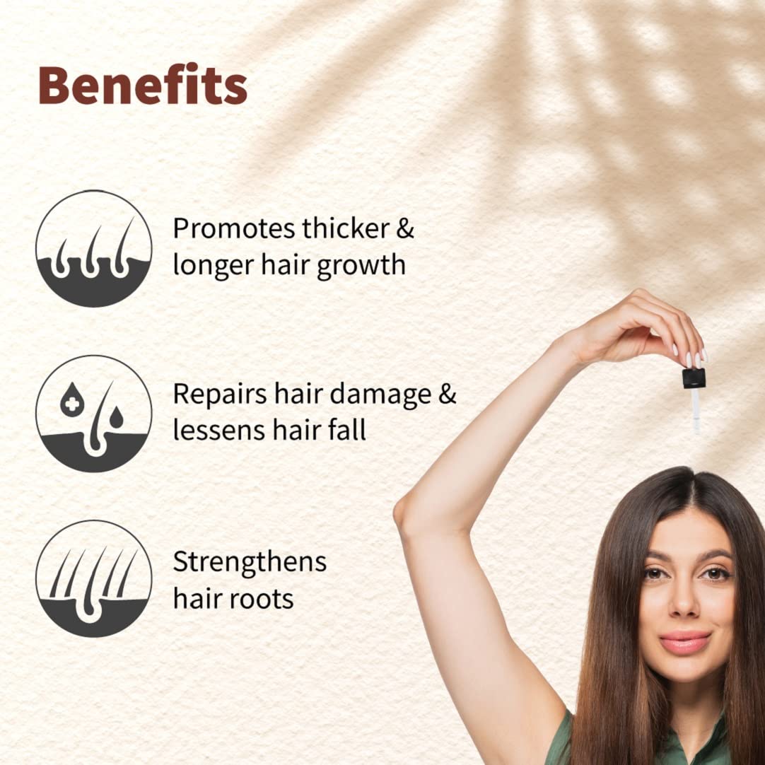 Vedix Hair Serum, Vithan Pro Hair Growth Serum, Customized Ayurvedic Hair Serum For Unisex, With Aloe & Bakuchi, Repair Damaged Hair, 40 Ml, Pack of 1