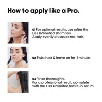 L'Oréal Professionnel Liss Unlimited Mask for Frizzy & Unruly Hair - 250ml | Intensive Smoothing Mask for Frizz-Control | Enriched with Pro-Keratin & Kukui Nut Oil | Increases Softness & Shine