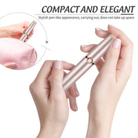 Painless Eyebrow Hair Remover,upper lip hair remover for women hair removal trimmer for women with LED Light for Women - Rose Gold