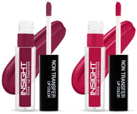 Insight Non Transfer Lip Color, 4ml (19 Dive) & Insight Non Transfer Lip Color, 4ml (07 Satin Rose)