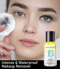 LAKYOU BEAUTY 2 Clean To Be True Makeup Remover - Yellow (100ml) | Dual-Action Makeup Remover & Cleanser With Matte Finish
