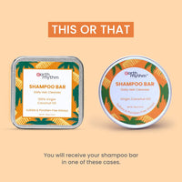 Earth Rhythm 100% Virgin Coconut Shampoo Bar Restores Shine, Deeply Nourishes Hair, Stimulates Hair Growth, Sulphate & Paraben Free, Men & Women - 80g