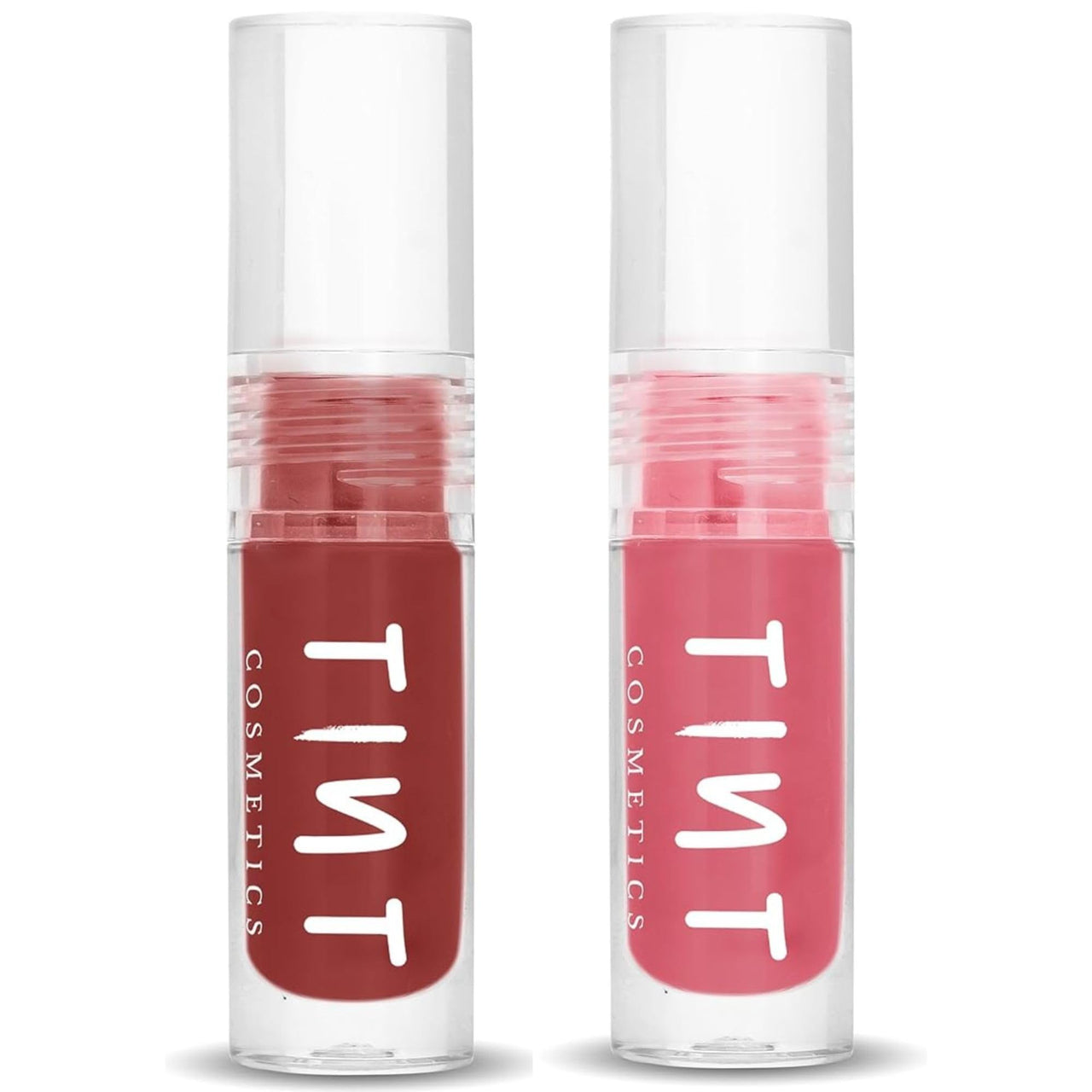 Tint Cosmetics 2.5ml Set of 2 Lipgloss, Brick Red & Pink, Non Sticky, Hydrating, Light Weight, Long Lasting, High Shine & Soft Natural Liquid Lip Gloss For Girl & Women (Honey & Pixie)
