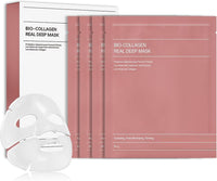 Bio Collagen Face Mask Overnight, Bio Collagen Face Mask, Bio Collagen Mask, Hydrating Overnight Hydrogel Mask, Pore Minimizing, Elasticity (1 count (pack of 1), Unscented)