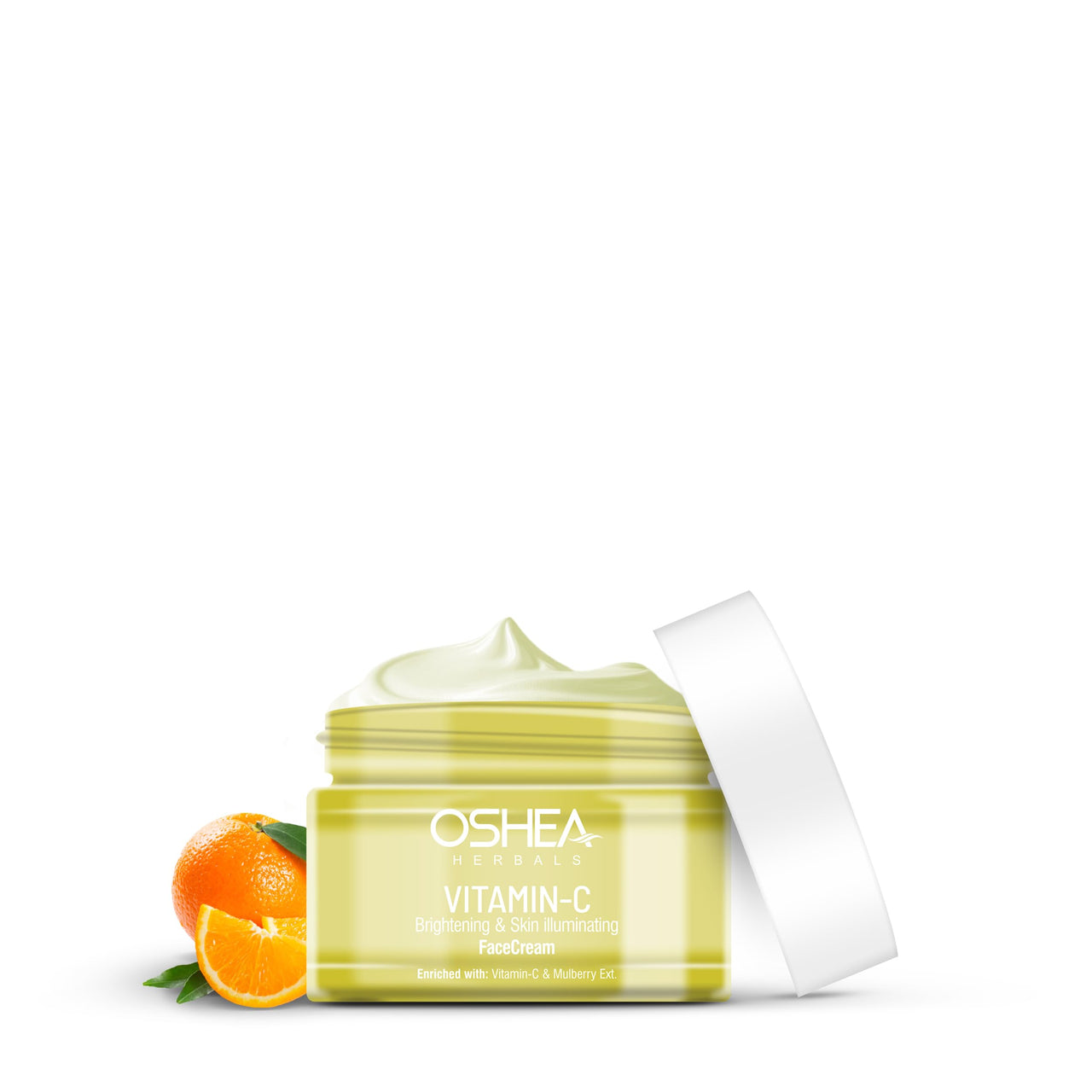 Oshea Herbals Brightening & Skin Illuminating Face Cream For All Skin Types | Hydrates, Fades Age Spots & Refines Texture| Enriched with Mulberry Extract & Vitamin C - 50 g
