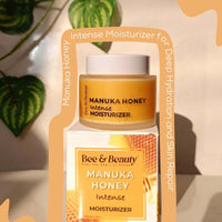 Bee & Beauty Face Moisturizer cream for Deep Hydration and Skin Repair | Natural Nourishing Face Cream with Antioxidants | Dry, Oily, Sensitive and all Skin types with Pure Manuka Honey