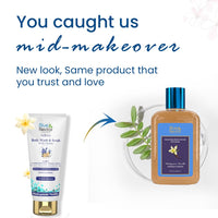 Blue Nectar Exfoliating Body Wash & Scrub for Rough & Bumpy Skin | Madagascar Vanilla Tan Removal Body Scrub for Women & Men (10 herbs, 250ml)