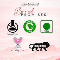 Coloressence Starlet Compact Powder for Instant Glow | Waterproof Setting Powder | Feather Like Texture | Free Application Puff Inside|Dusky-10gm