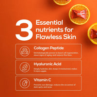 Supply6 Flawless Skin Collagen Gummies for Women and Men - 60 Gummy Pack | Hyaluronic Acid & Vitamin C Collagen Gummies | Skin Hydration, Glowing Skin, Elasticity & Fine Lines