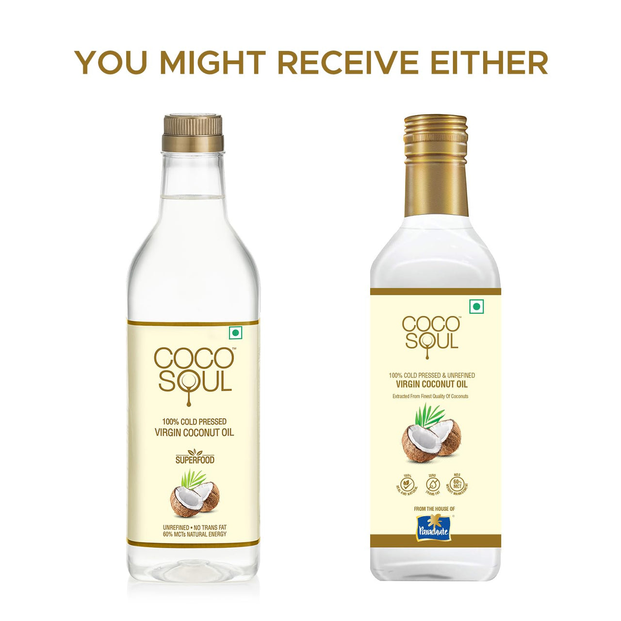 Coco Soul Cold Pressed Unrefined Virgin Coconut Oil | 60% MCT | Multipurpose Usage | Daily Cooking| Keto Friendly | Naturally Cholesterol Free | A1 grade real coconut | From Makers of Parachute 1000 ml
