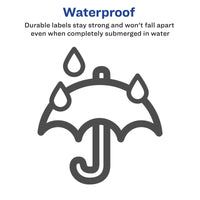 Avery Waterproof Printable Shipping Labels with Sure Feed, 3-1/3