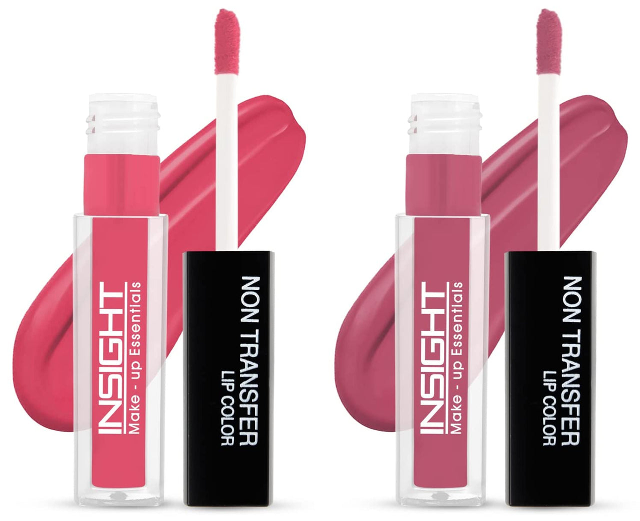 INSIGHT Non Transfer Matte Lip Color, 4Ml (25 Molten Pink) & Non Transfer Lip Color, 4Ml (24 Charmed)