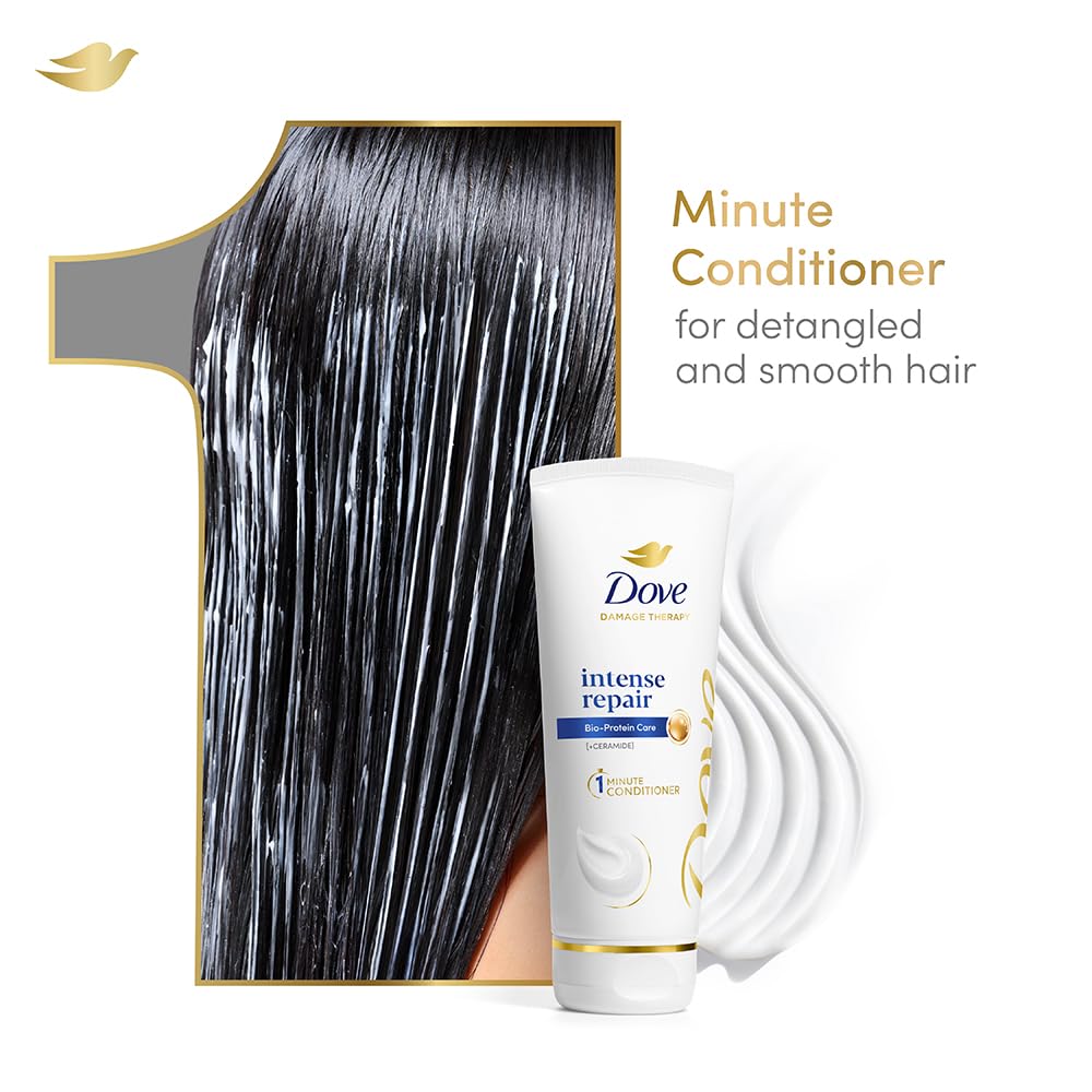 Dove Intense Repair Hair Conditioner, For Damaged And Frizzy Hair, 175 ml