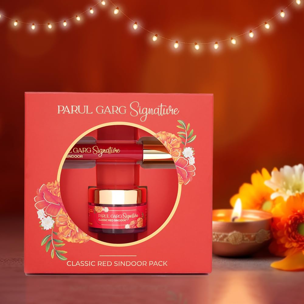 Parul Garg Beauty Signature Sindoor Pack - Deep Maroon Red | Liquid & Powder | Smudge-Proof & Long-Lasting | Intense Pigment | Easy Application | Perfect For Brides & Festivals, 1 count
