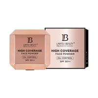 Lakyou Beauty 2in1 High Coverage Compact Powder | Oil Control | SPF-30++ | Waterproof | Matte And Shimmer Shade | Long Lasting | 30g (02(Soft Ivory))