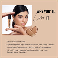 Daily Life Forever52 Coverup Foundation | Natural Matte Finish, Long-Lasting Full Coverage Liquid Foundation (Amber - 30.4, 30ml)