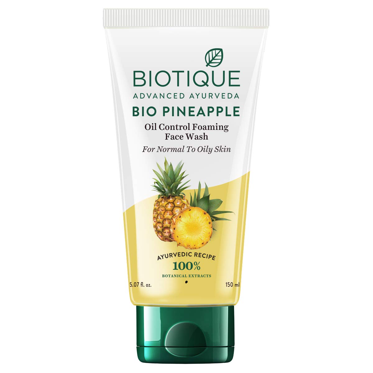 Biotique Bio Papaya Visibly Flawless Skin Face Wash (soft scrub) 100ml and Biotique Bio Pineapple Oil Control Foaming Face Wash, 150ml
