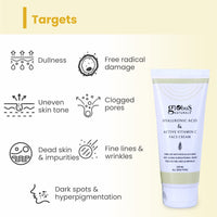 Globus Naturals Hyaluronic Acid & Vitamin C Anti Ageing Face Cream, Enriched with Rose & Glycerine, Skin Lightening & Brightening Formula, 100 ml, Pack Of 3