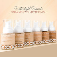 Just Herbs Medium to Full Coverage Liquorice Root and Sandalwood Longwear Weightless Foundation for Face Makeup (Sand)