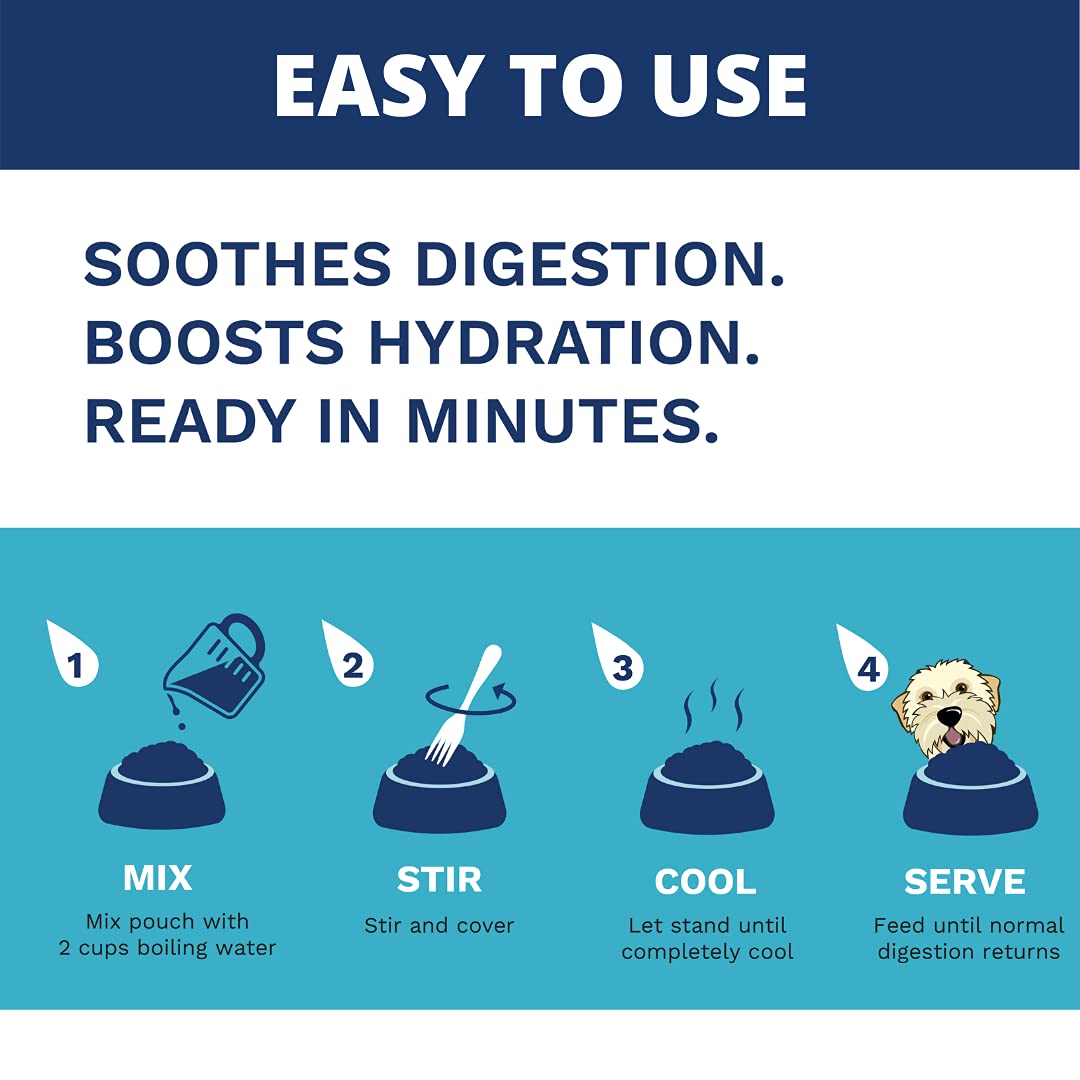 Under the Weather Easy to Digest Bland Diet for Sick Dogs - Always Be Ready - Contains Electrolytes - Gluten Free, All Natural, Freeze Dried 100% Human Grade Meats - Hamburger, Rice & Sweet Potato Rice, Hamburger & Sweet Potato 6 Ounce (Pack of 1)