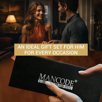 Mancode Grooming Gift Set - The Ultimate Glow Kit for Men | Complete Grooming Kit | Hydrates & Revitalizes Skin (Shave Gel,Face Wash,After Shave Balm,Whitening Cream,Scrub) Stylish Gift Box Pack of 5