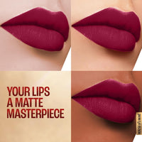 Lakmé 9 To 5 Primer + Matte Lipstick, Matte Finish, Lightweight Lipstick, Lasts For 16Hrs, Nourishes Lips & Great For Daily Use, Red Velvet, 3.6G