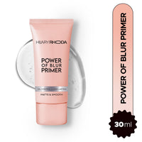 Hilary Rhoda Power of Blur Primer | Lightweight & Silicone-Based | Matte Finish & Oil-Control | Infused with Vitamin A & E | Water-Proof & Smoothening Primer - 30ml