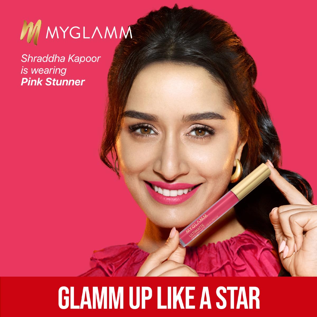 MyGlamm Ultimatte Long Stay Matte Liquid Lipstick-Scarlet Queen-2.5 g | Red Lipstick With Vitamin E | 8hr Long Lasting Lipstick | No-Smudge, Waterproof Formula | Vegan & Cruelty Free