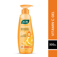 Joy Vitamin C Gel | Glow Reviving & Skin Brightening Gel | With Orange Peel extract, Alpha-arbutin, Anti Tan, Sun Protection, Skin Moisturizer for Face & Body, No Parabens | For All Skin Types 300 ml