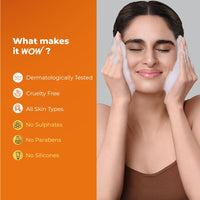 WOW Skin Science Brightening Vitamin C Face Wash - No Parabens, Sulphate, Silicones & Color - Pack of 2 - Net Vol 200mL