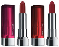 Maybelline New York Color Sensational Creamy Matte Lipstick, 696 Burgundy Blush, 3.9g and Maybelline New York Color Sensational Creamy Matte Lipstick, 695 Divine Wine, 3.9g