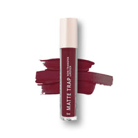 Hilary Rhoda Matte Trap Liquid Lipstick | Non-Transfer & Waterproof Lipstick | 8-Hour Long Stay | Non-Drying Formula | 5ml (Major wine - Shade 23)