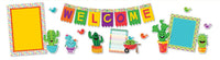Eureka Welcome Cactus Decorations Reusable Classroom Decorations, 18'' x 0.1'' x 28'', 21 pc Cactus Welcome