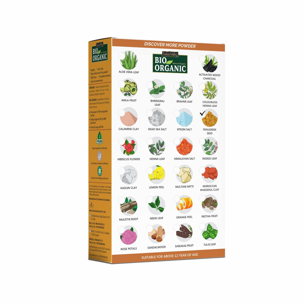 INDUS VALLEY 100% Pure Fenugreek Powder (Methi Powder) - Set of 3 (100 * 3=300g)