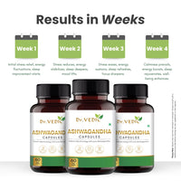 Dr Vedic Ashwagandha Capsules - 100% Pure Ashwagandha Extract for Stress Relief, Energy Boost, Improved Sleep & Immune Support (60 Capsules)