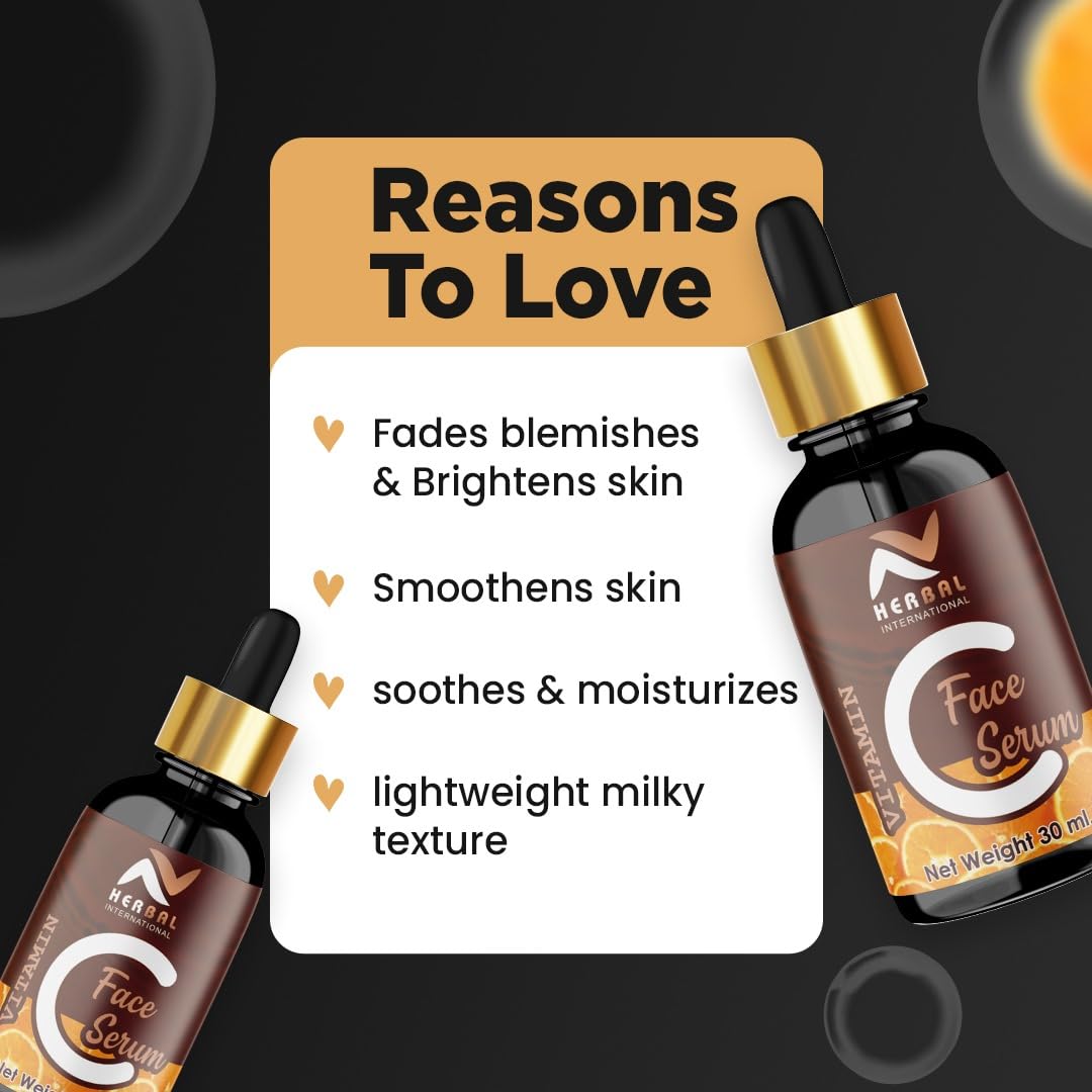 NATURALS Vitamin C Brightening Anti-Aging Glowing Skin Face Serum (multi, pack of 1)
