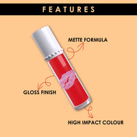 Shryoan Lippi Gift Matte Lip Gloss | Matte Finish & Waterproof and Smudge Proof & Hydrating, Light Weight, Long Lasting, High Shine & Soft Natural Liquid Lip Gloss (6ml X 6 Pcs) (C)
