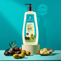 Pilgrim Spanish Squalane & Niacinamide 400 ML Glow Body Lotion | 48 H Moisturization | Body lotion for dry skin | Infused With Cocoa Butter | Non-greasy Formula | For All Skin Types