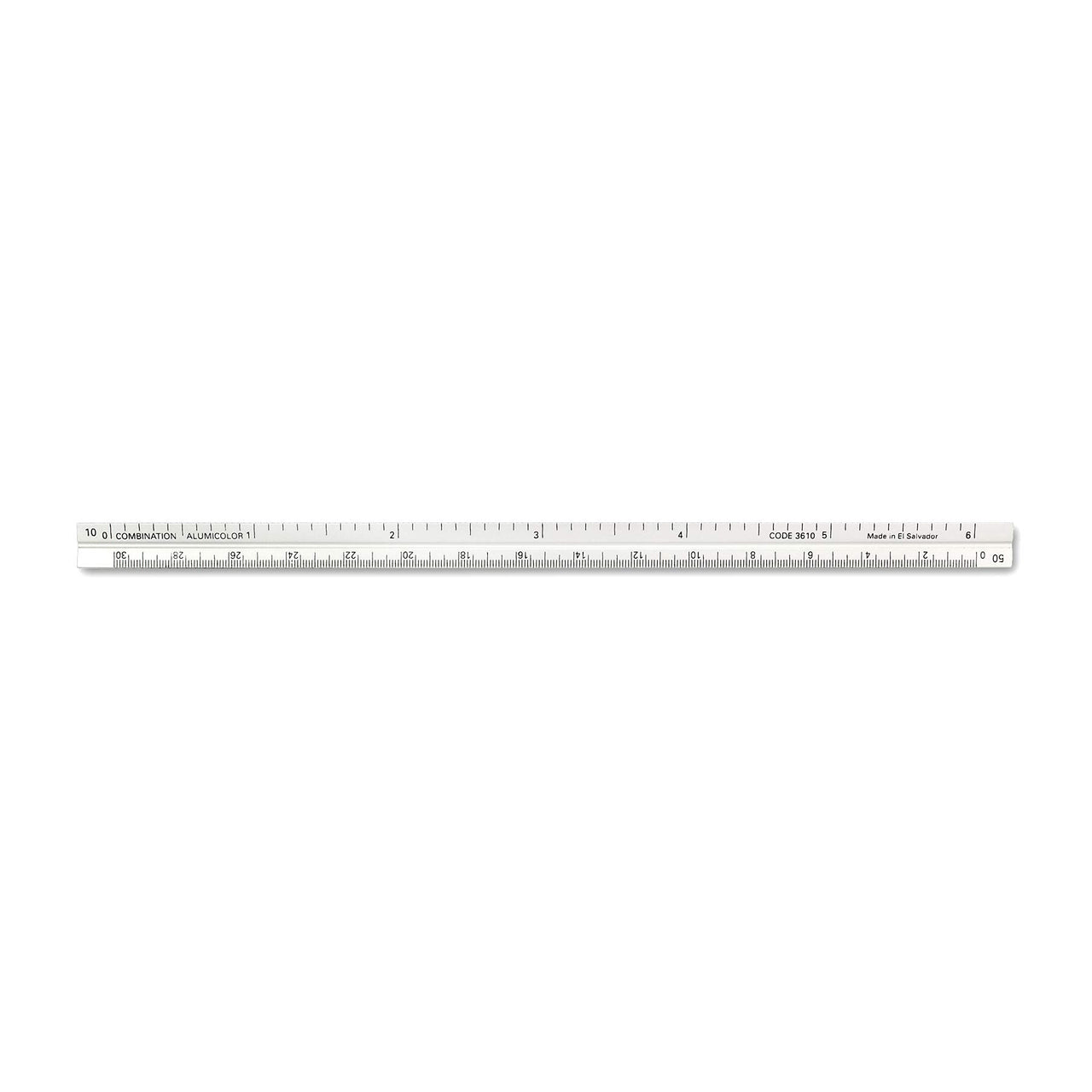 Alumicolor 3610-1 Aluminum Combination Pocket Scale, 6IN, Silver 6 Inch
