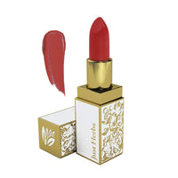 Just Herbs Natural & Organic Herb Enriched Ayurvedic Creamy Matte Lipstick For Dry & Chapped Lips- Paraben & Chemical Free Lipstick (Deep Red, Shade no. 5)