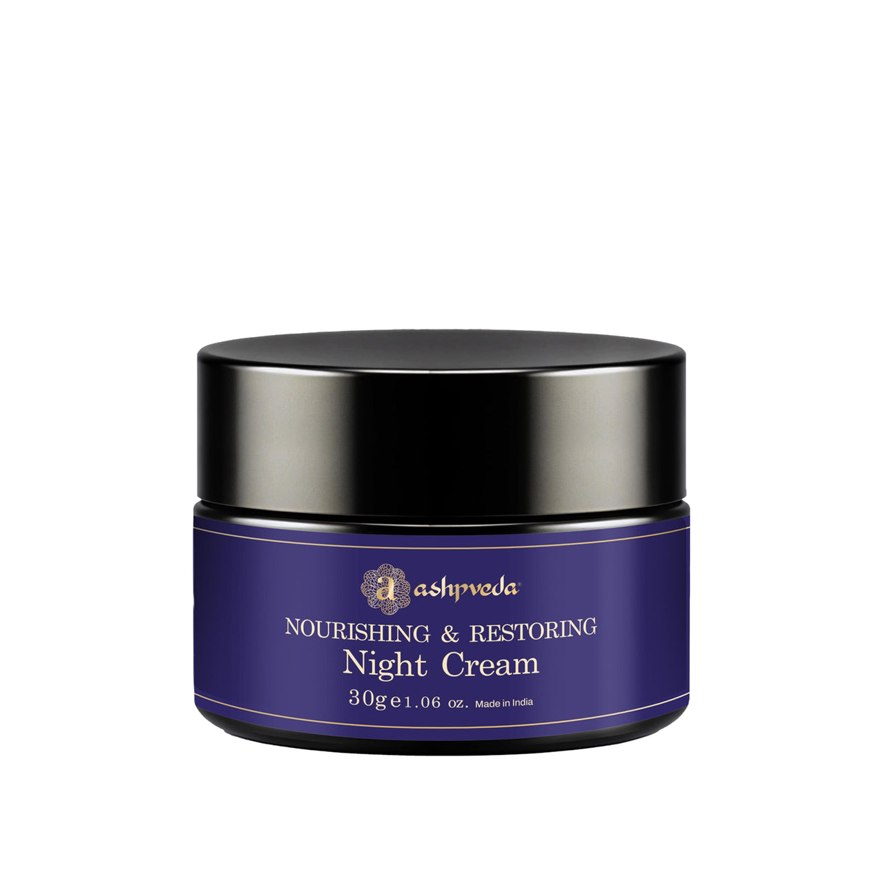 Ashpveda Sandalwood & Saffron Nourishing and Restoring Night Cream | Anti Aging Cream Reduces Fine Lines & Wrinkles | Oil Free & Non Sticky Moisturizer | For Glowing Youthful All Skin Type (30 gm)